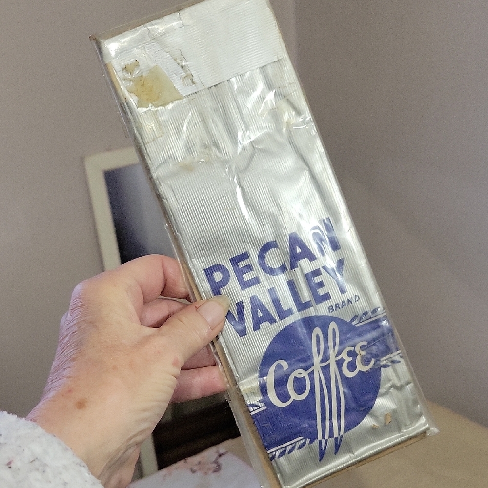 Vintage Pecan Valley Coffee Bag